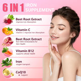 Gommes NEWOLITE vitamine C, fer et B12, profil nutritionnel équilibré.