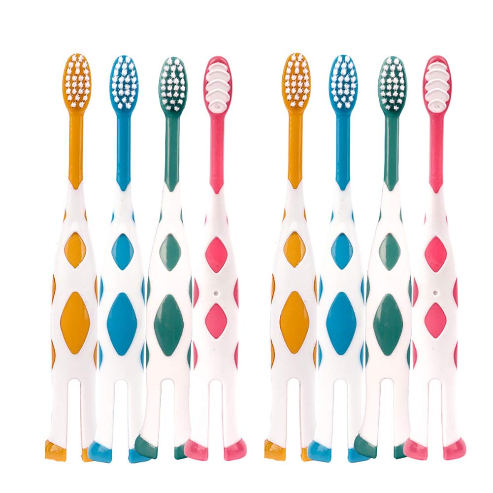 Brosse Newrichbee cerf rose, douceur adaptée aux petites dents