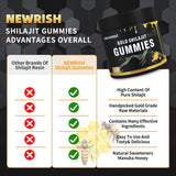 Gomme Newrish Shilajit au miel Manuka, parfum doux et gourmand.