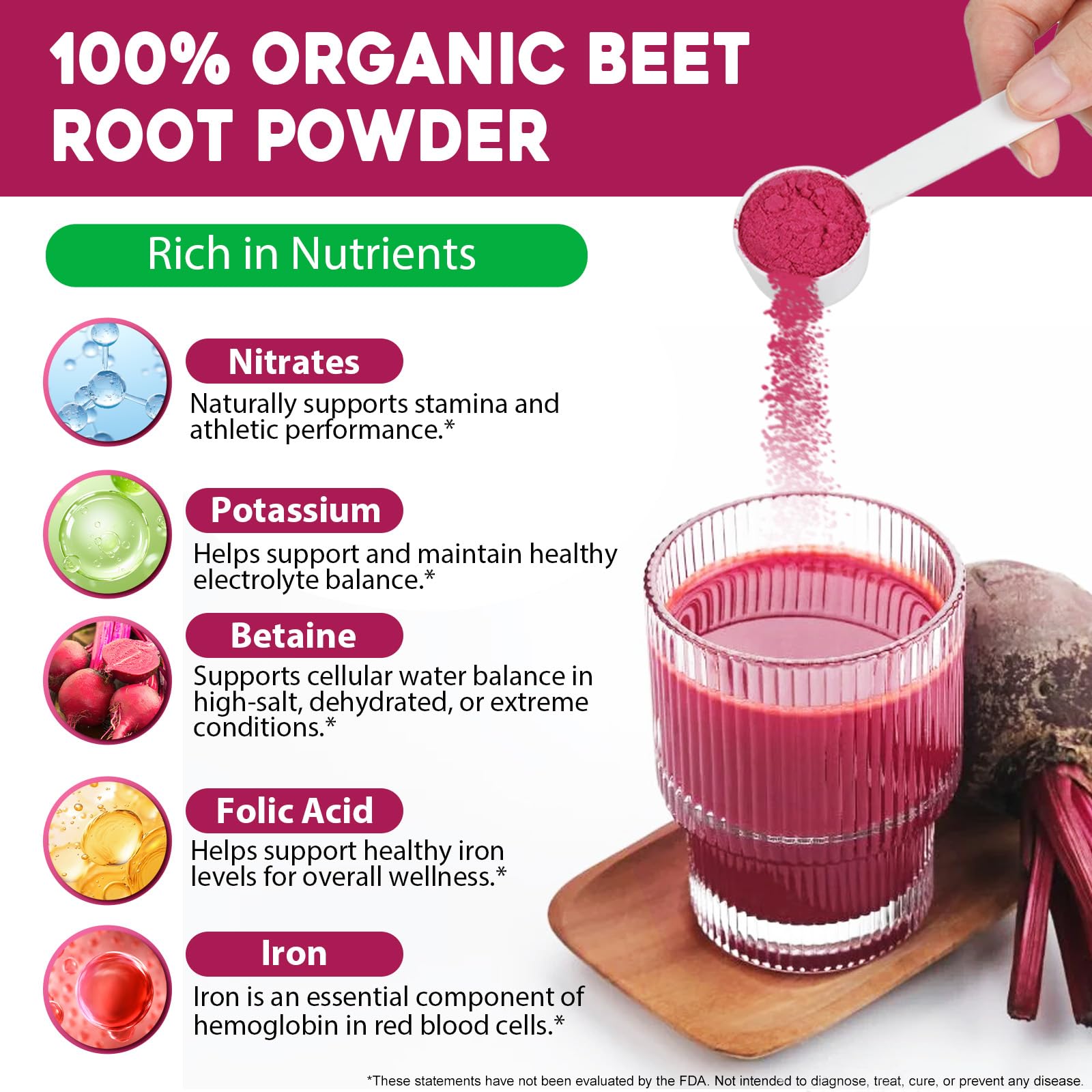 Newseel poudre betterave — Smoothie rouge facile à intégrer.