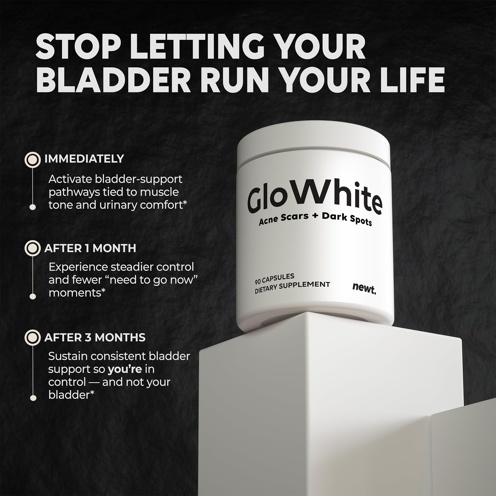 Newt GloWhite : ciblage des taches-pigmentaires pour un teint plus clair.