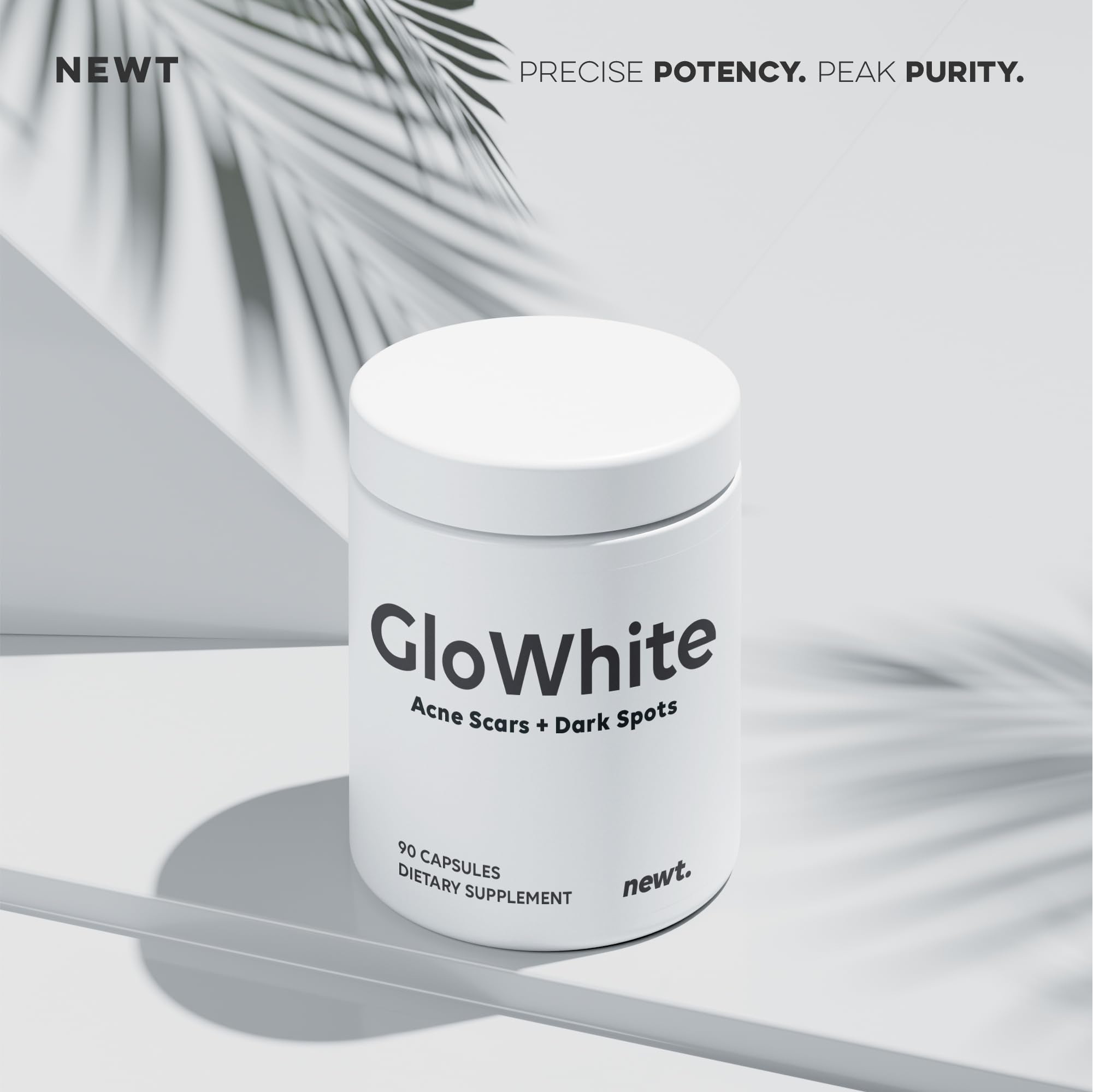 Newt GloWhite : fabriqué aux États‑Unis selon normes GMP/NSF.