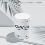 Newt GloWhite : fabriqué aux États‑Unis selon normes GMP/NSF.