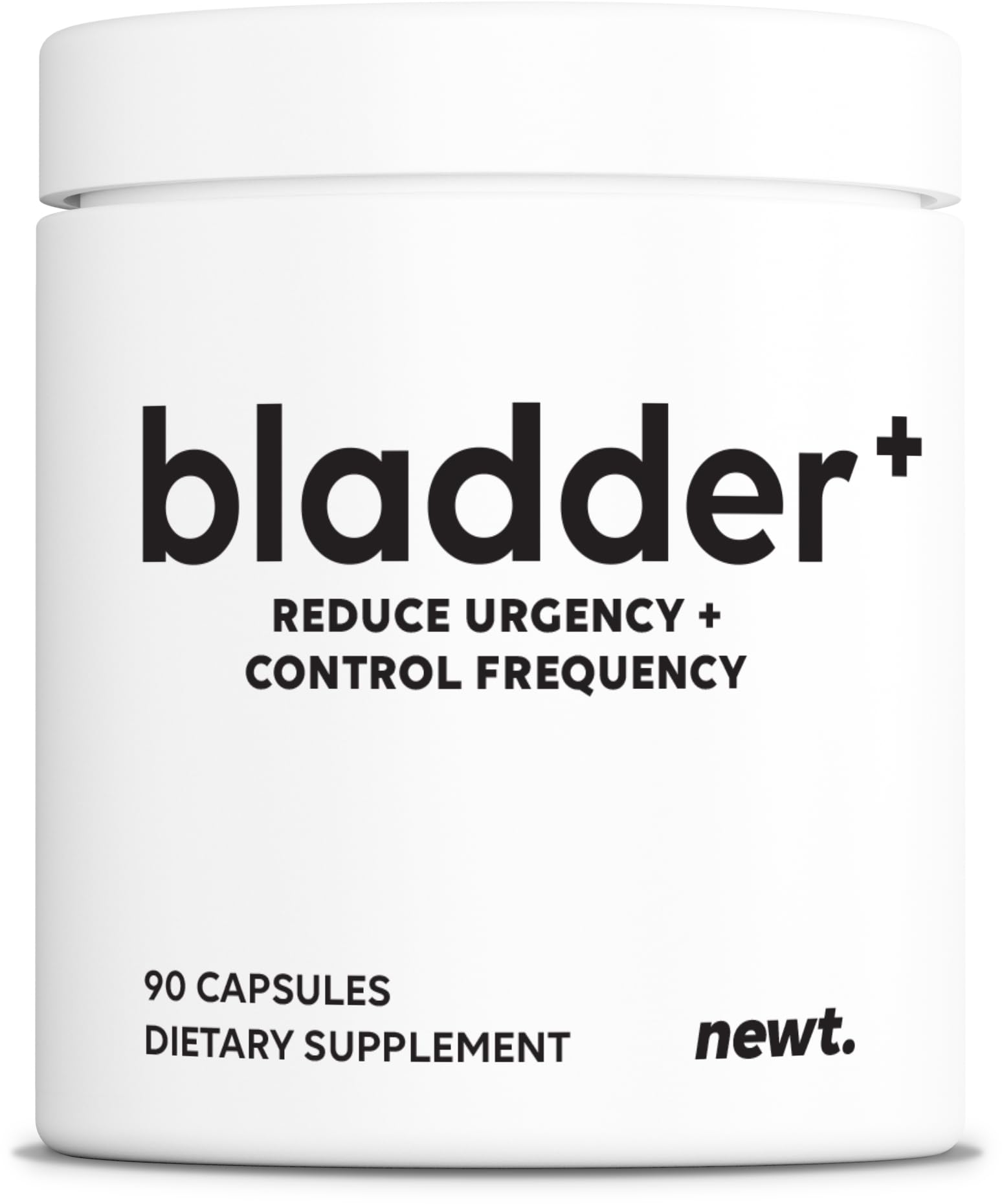 Newt BLADDER PLUS™ — bouteille montrant le complément pour le contrôle de la vessie.