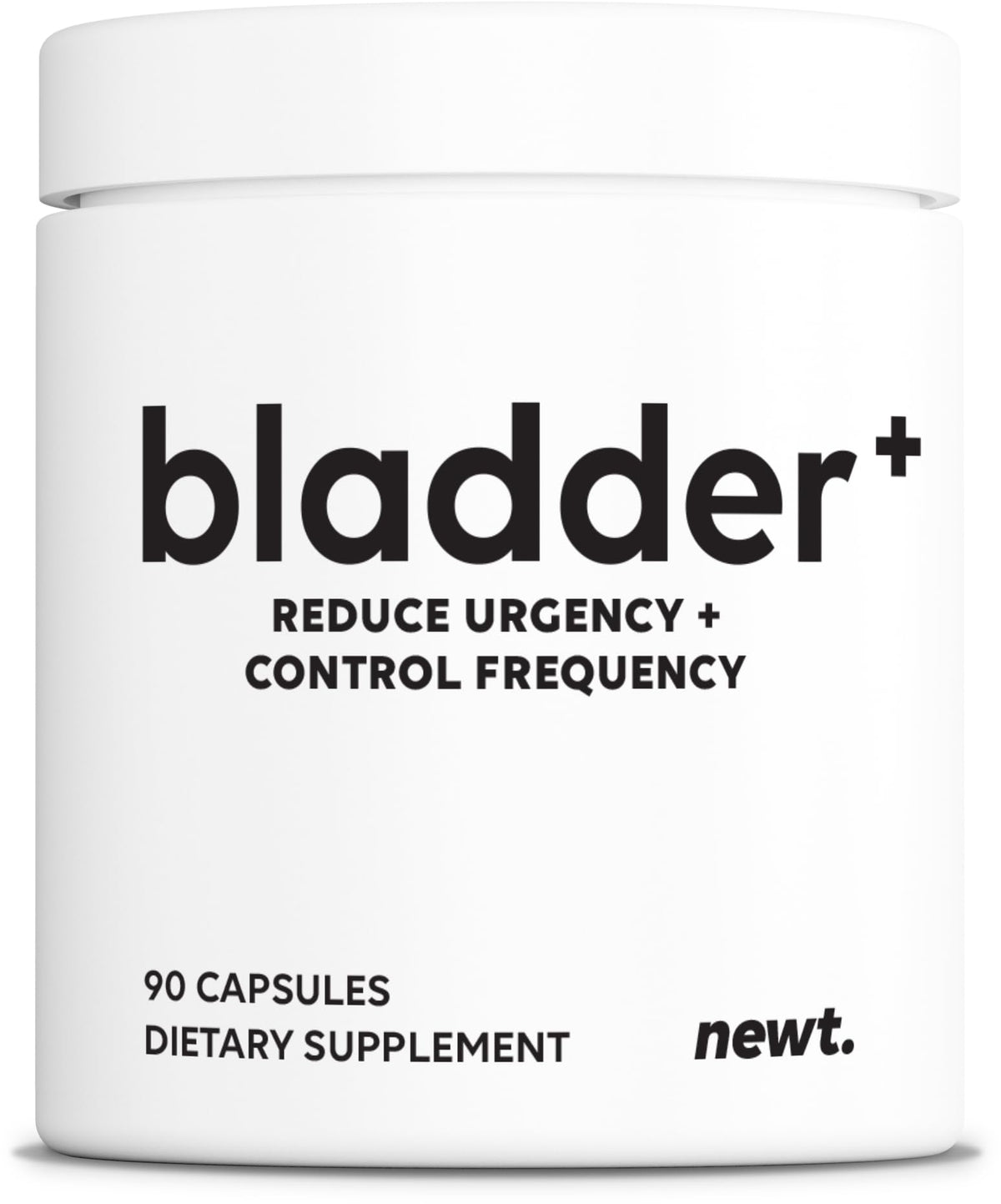 Newt BLADDER PLUS™ — bouteille montrant le complément pour le contrôle de la vessie.