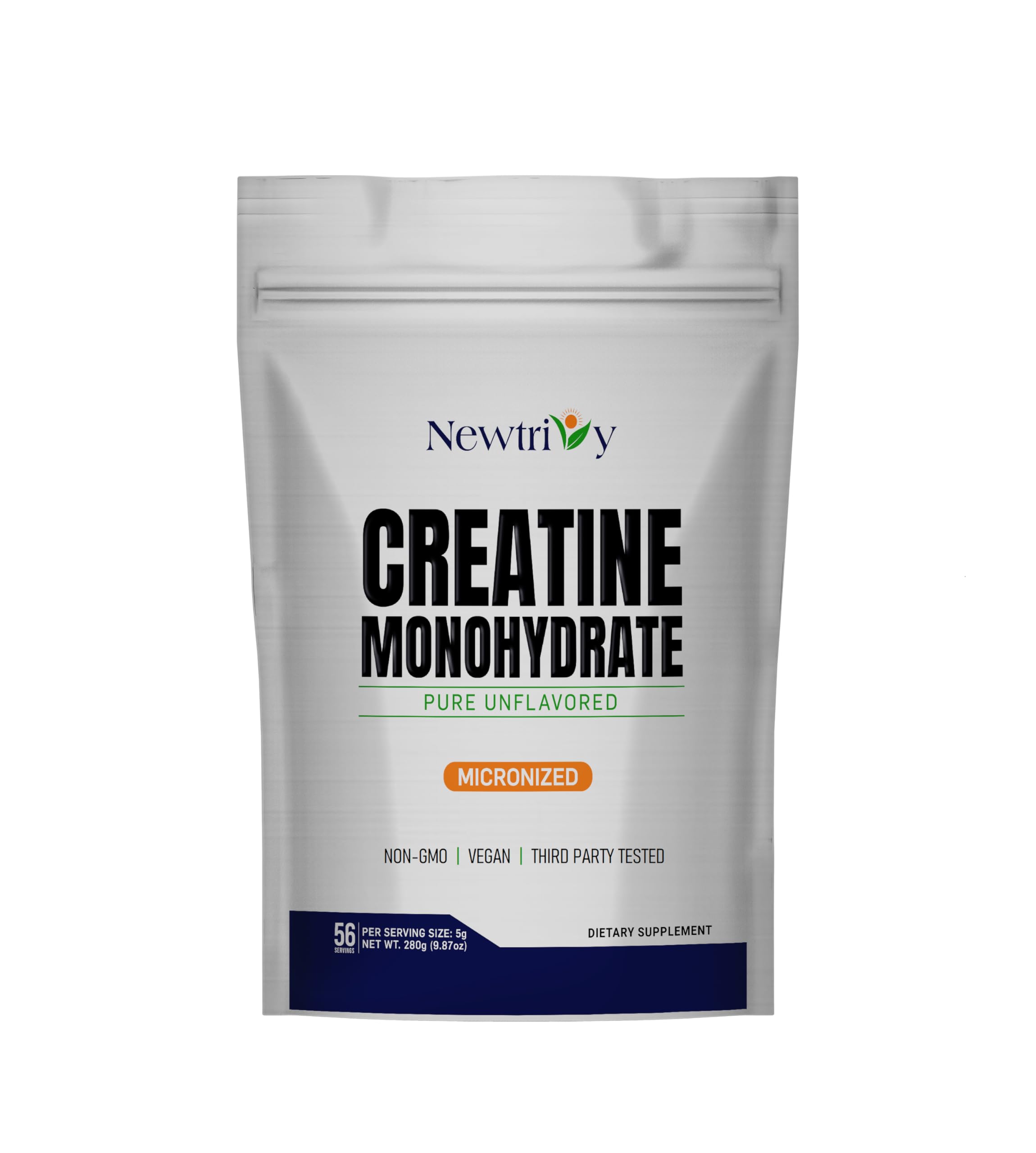 Newtrivy Créatine Monohydrate Poudre Sans Saveur, facile à mélanger dans une boisson.