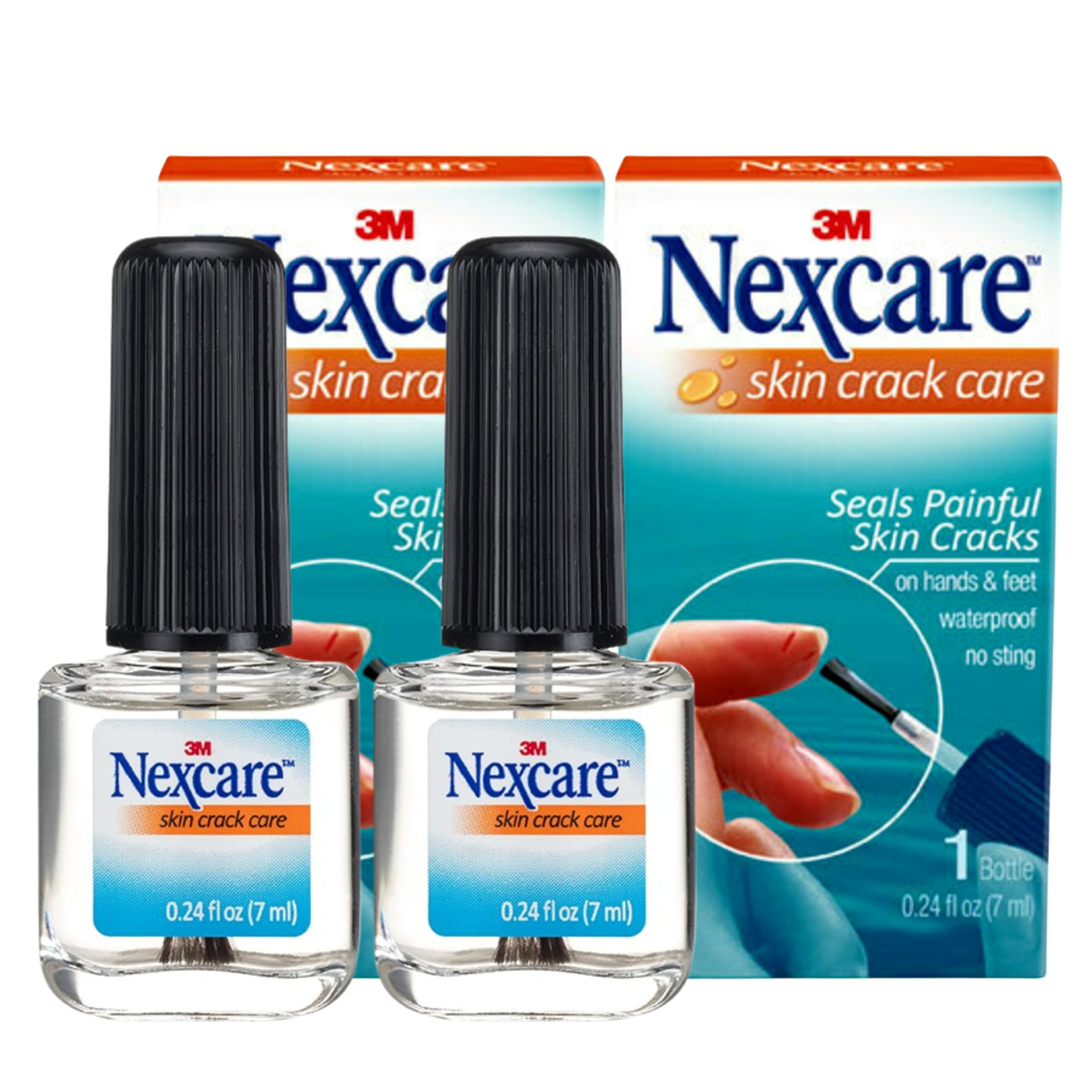 Nexcare Skin Crack Care – bouteille-application-precision: application ciblée sur fissures pour une protection rapide