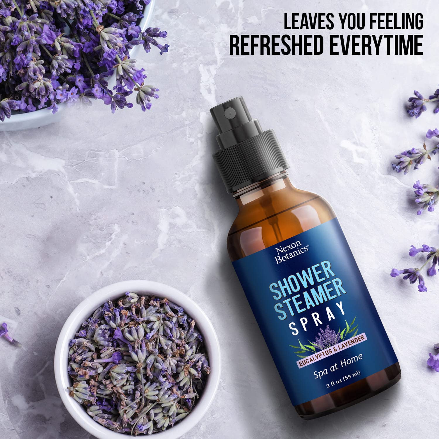 Nexon Botanics bouteille spray eucalyptus lavande pour détente et sommeil paisible