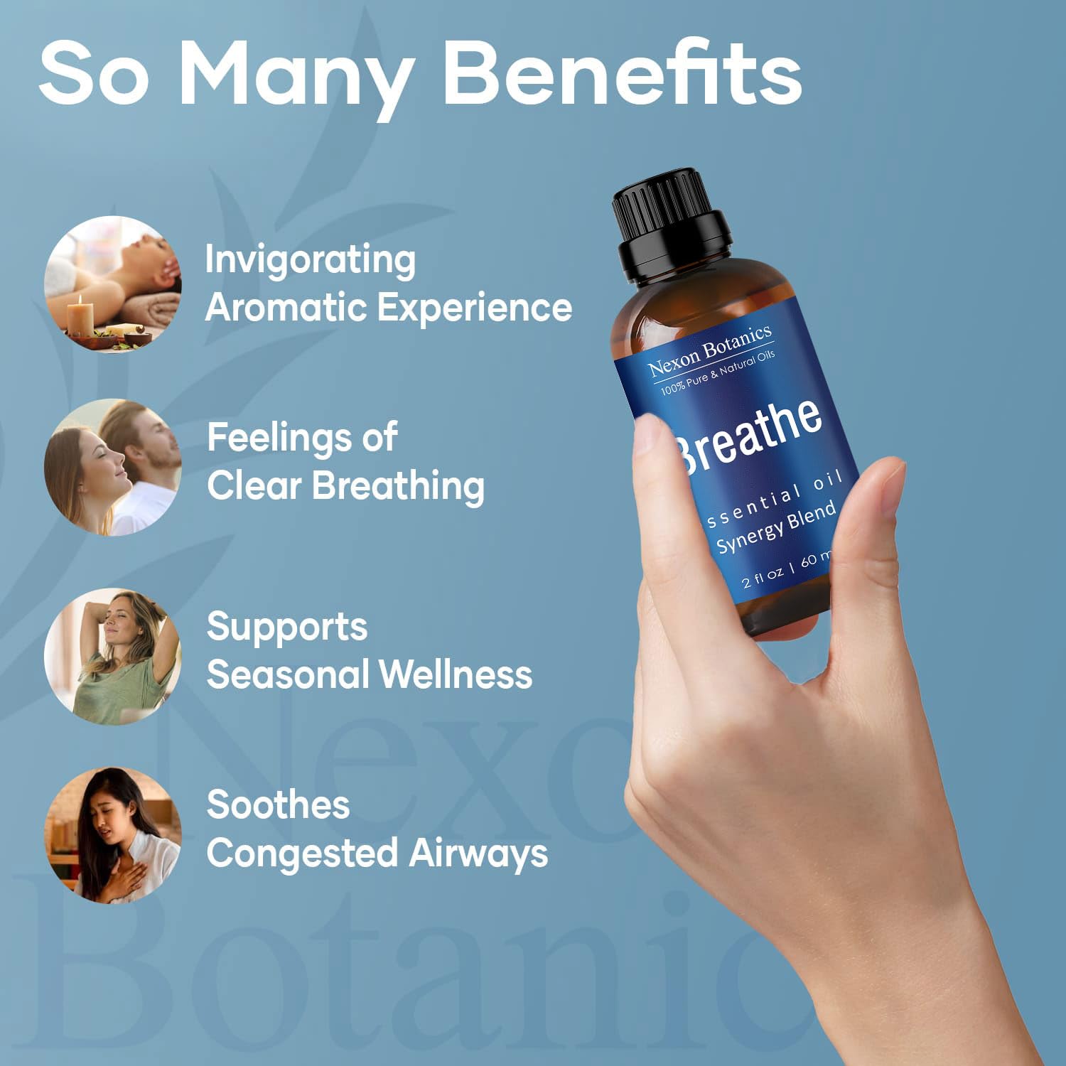 Diffuseur Nexon Botanics Eucalyptus: diffusion d’une senteur vivifiante.