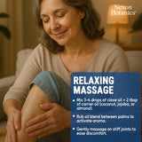 Huile Nexon Botanics girofle – massage: soin des muscles et détente.