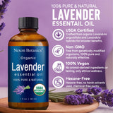Capuchon et goutteur de lhuile de lavande Nexon Botanics, contrôle dapplication