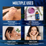 Étiquette biologique certifiée sur lhuile de lavande Nexon Botanics
