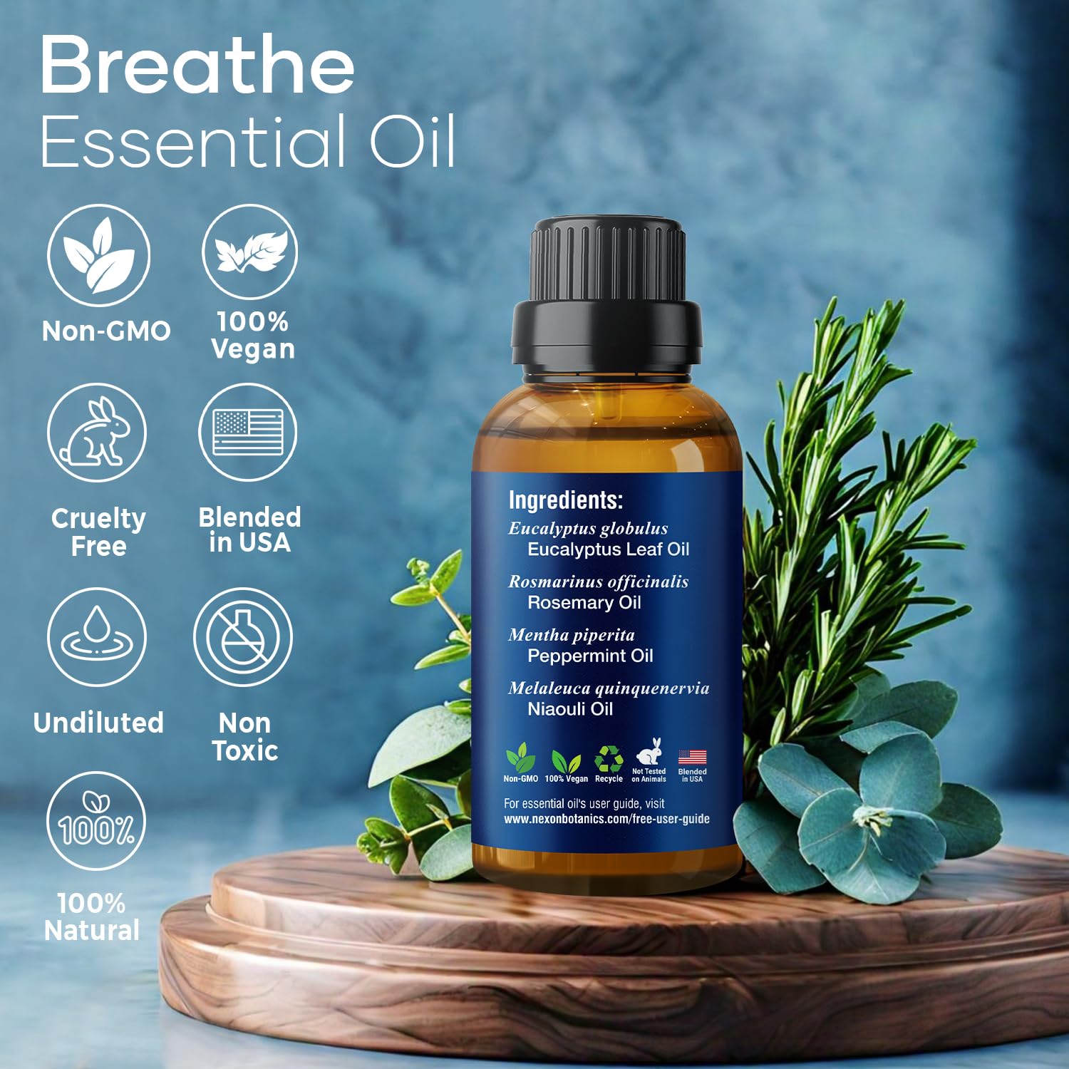 Nexon Botanics Mélange Respiration prêt à diffuser dans votre pièce.