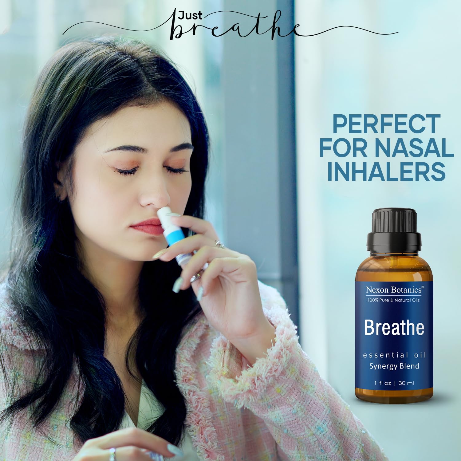 Nexon Botanics Respiration — diffusion sous la douche pour une atmosphère vivifiante.