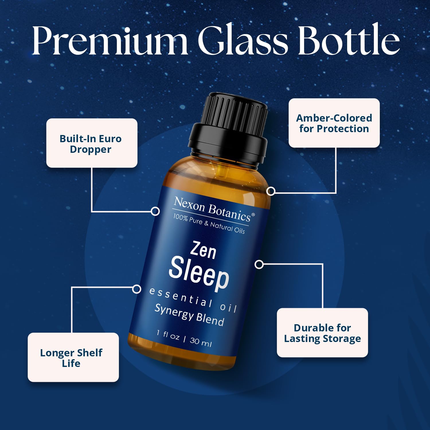 Nexon Botanics Zen Sleep — Diffusion douce avec diffuseur pour atmosphère calme.