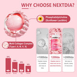 Capsules Nextdia collagène liposomal, prise quotidienne recommandée.