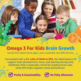 Gommes Nextdia oméga-3 algue, soutien potentiel au développement