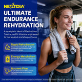 Ingrédients mis en valeur: protéines et électrolytes pour l'hydratation.