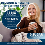 Nextdia L-MethylFolate gommes, tableau nutrition clair et informations clés.