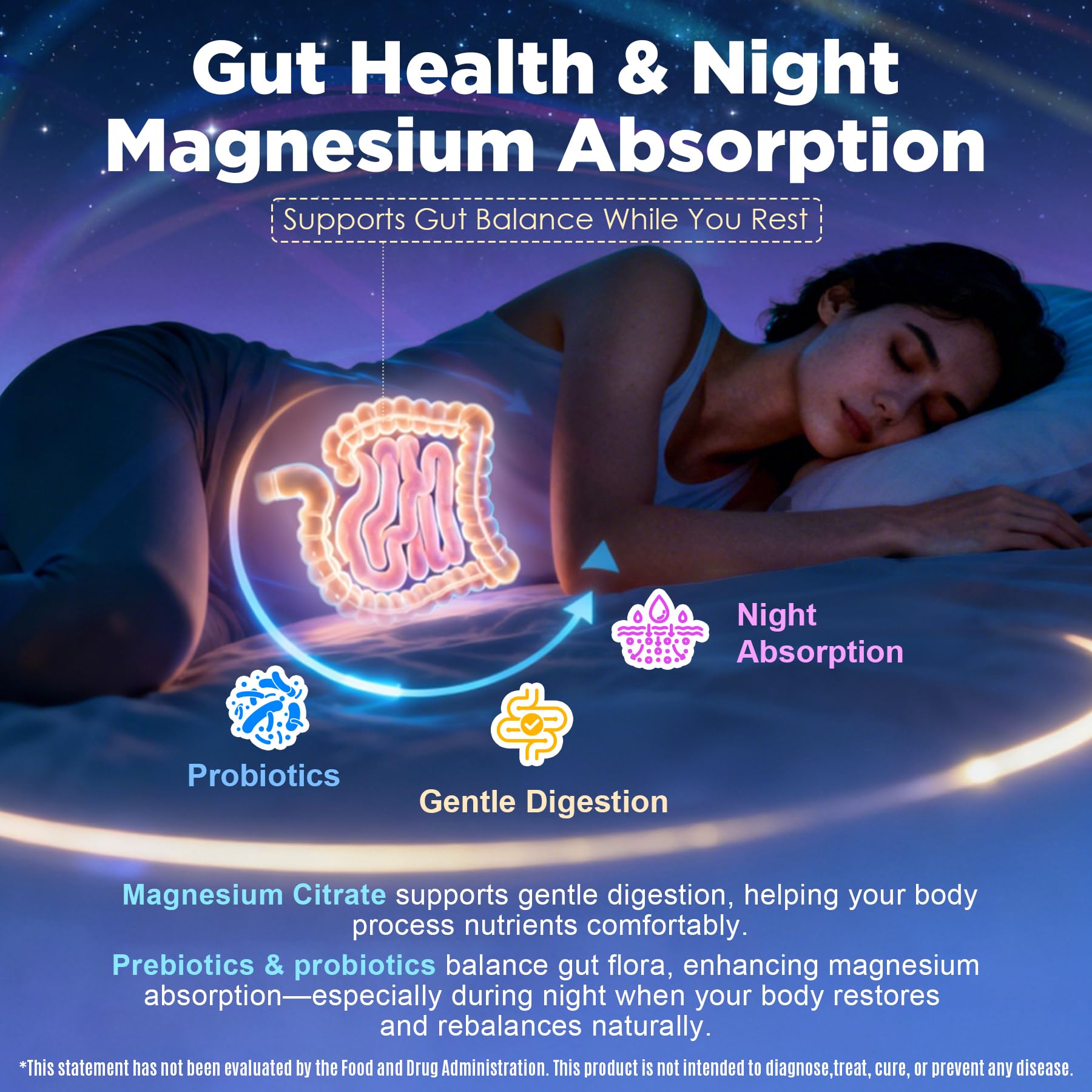 Nextdia magnésium 12 en 1 gummies prébiotiques et probiotiques inclus