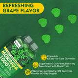 Nextdia Moringa Gummies, emballage vegan-clean: produit adapté à un mode de vie végétal.
