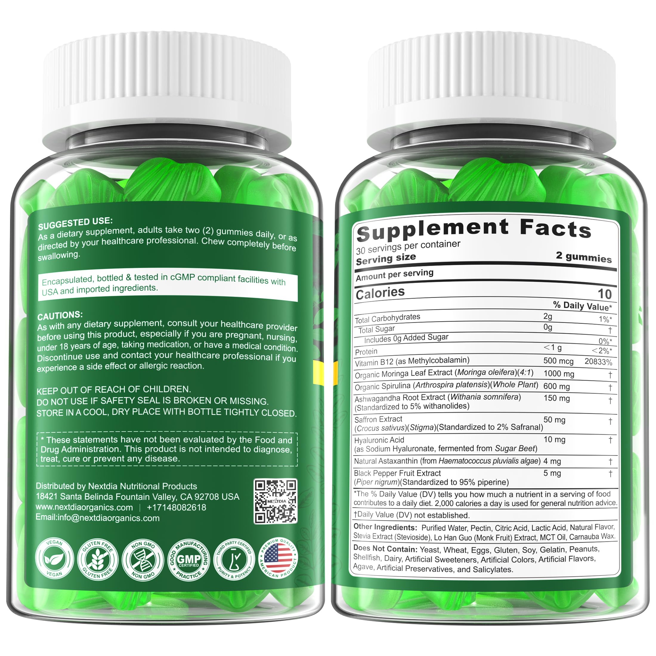 Nextdia Moringa Gummies, utilisation quotidienne: collation pratique à tout moment.