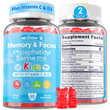 Nextdia Phosphatidylsérine gommes enfants, texture facile à mâcher et concentration potentielle.