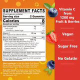 Gommes Nextdia vitamine C au goût orange et texture agréable.