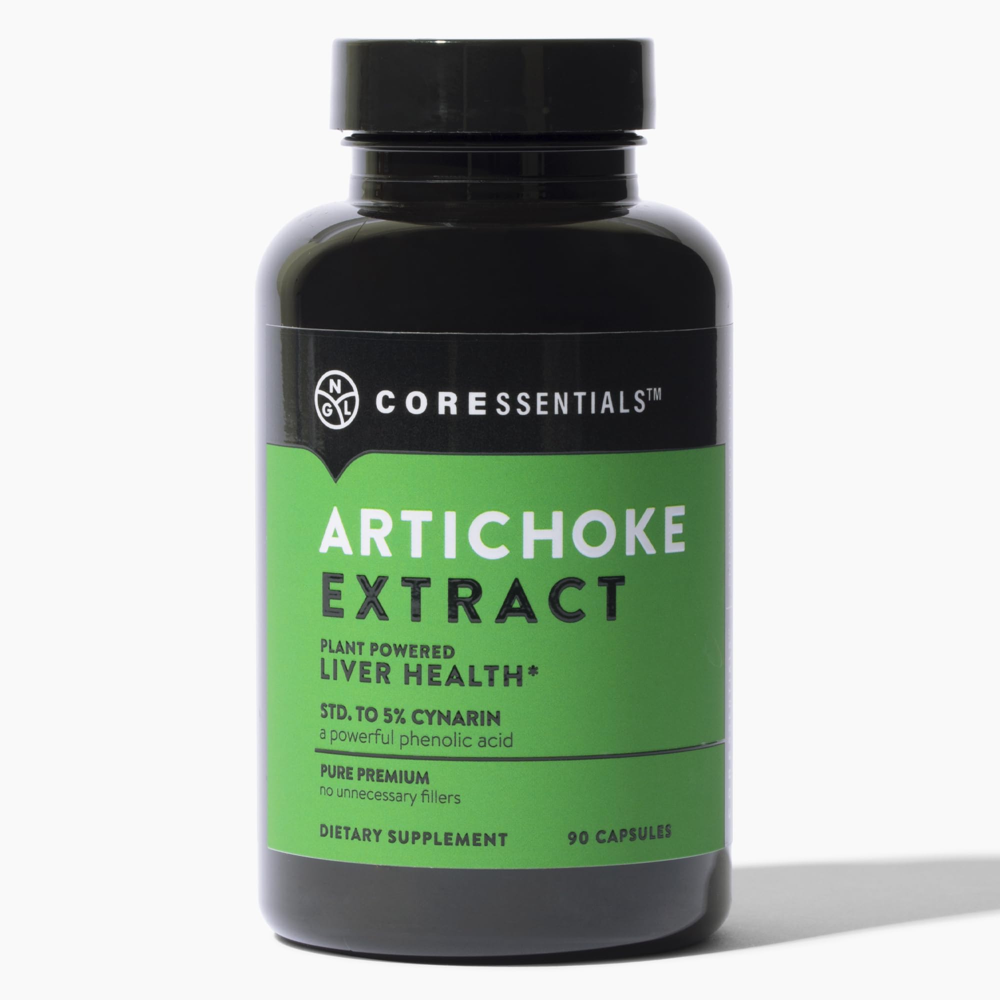 NGL Extrait d'artichaut: bouteille de capsules soutenant la digestion et le foie.