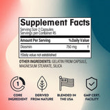NGL Pure Diosmin 750 mg, capsules prêtes à l'emploi pour une utilisation quotidienne pratique.
