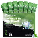 nicedae rince-bouche voyage en sachets: format pratique pour souffle frais en déplacement
