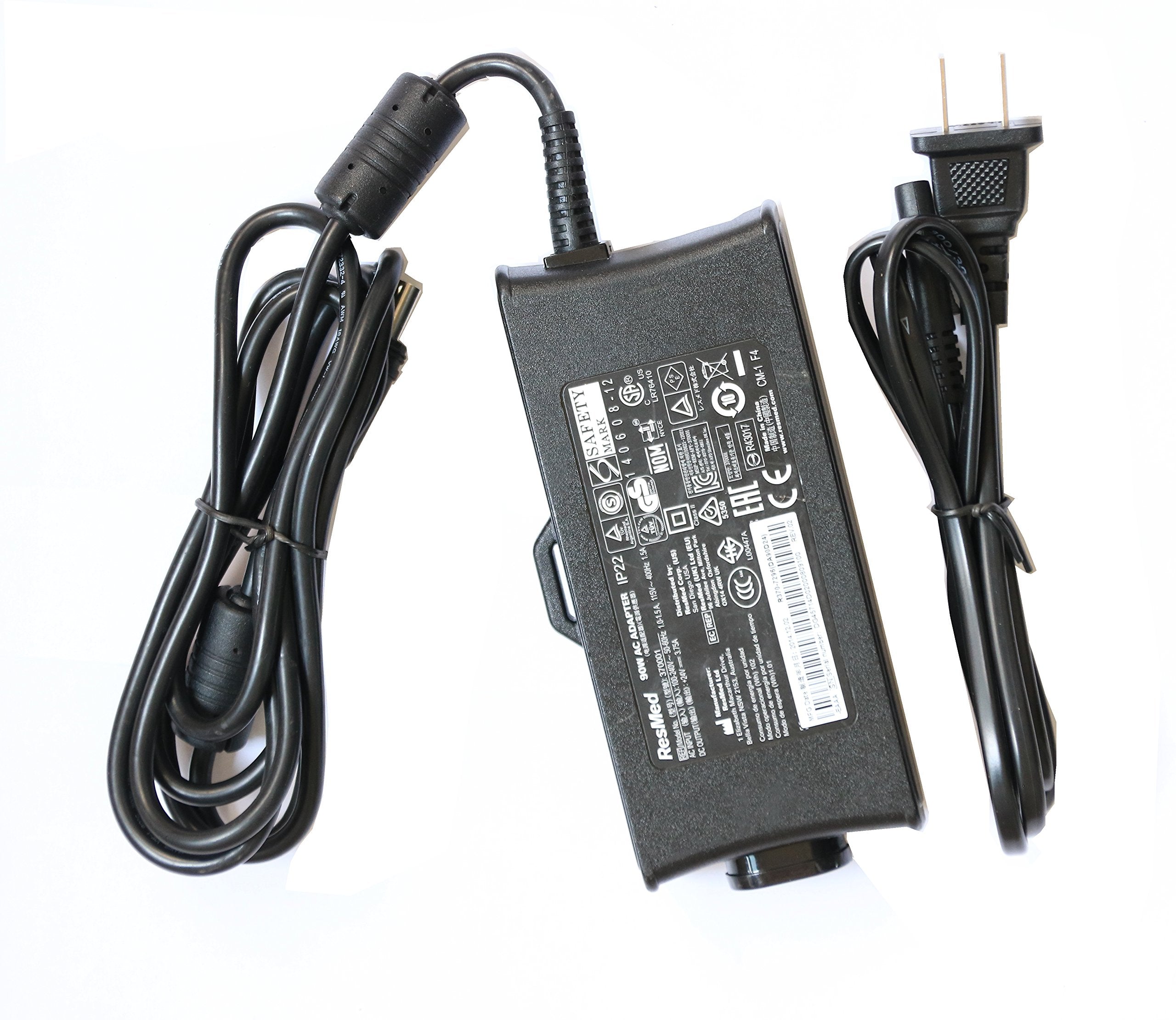 Adaptateur 90W Nicer-S pour ResMed S10, alimentation fiable et prête à l'emploi.