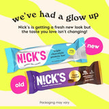 Nick's barres proteines triple chocolat - emporter partout, sans huile de palme pour une collation responsable.