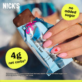 Nick's barres proteines triple chocolat - faible glucides et regime ceto, collations adaptées.