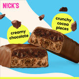 Nick's barres proteines triple chocolat - gourmande et rapide après-sport idéale en poche.