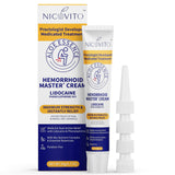 NICOVITO Crème hémorroïde en tube prêt à l'emploi pour soulagement local rapide.