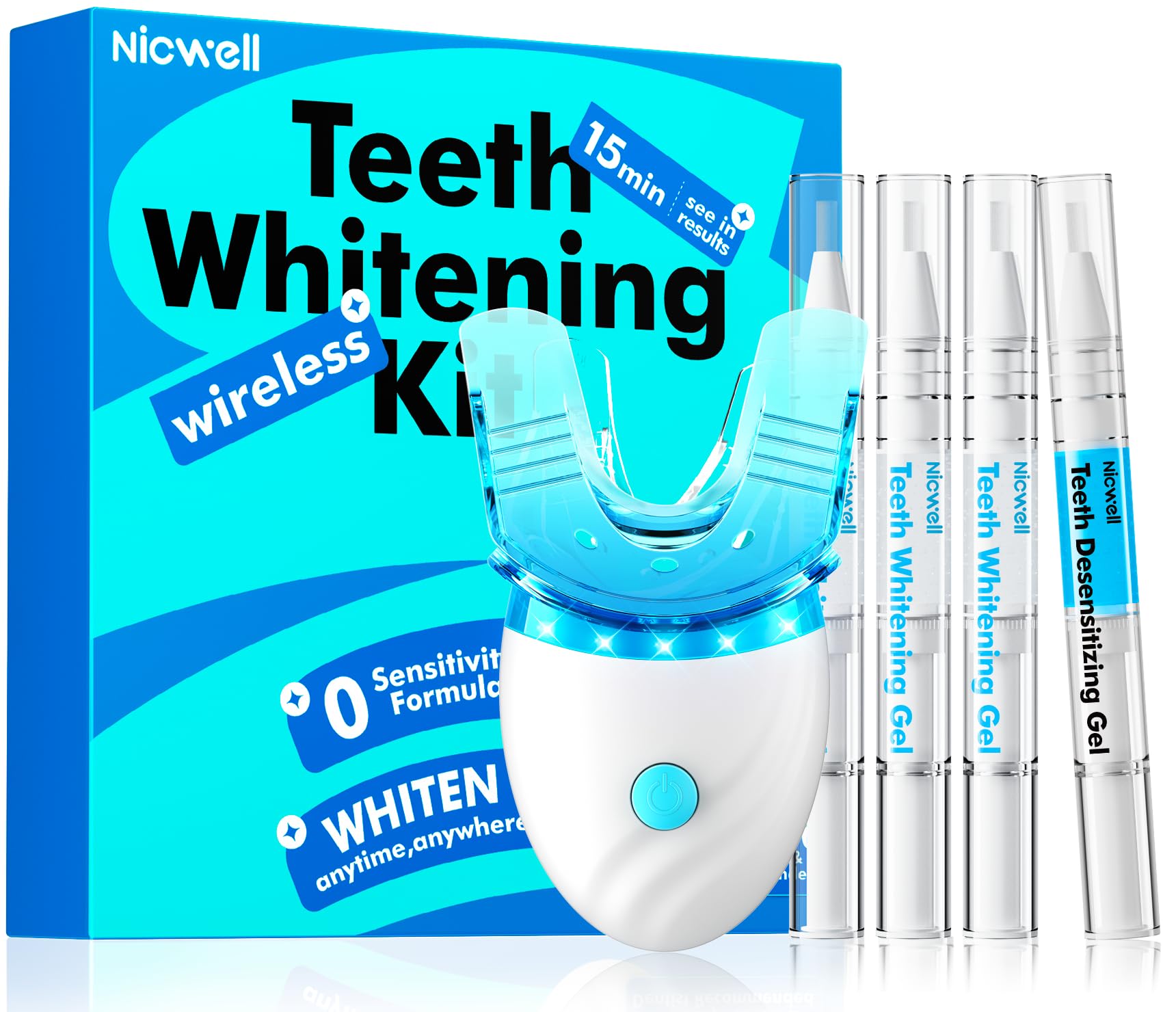 Nicwell kit blanchiment dents sensibles – vue d’ensemble du kit pour un sourire plus lumineux à domicile