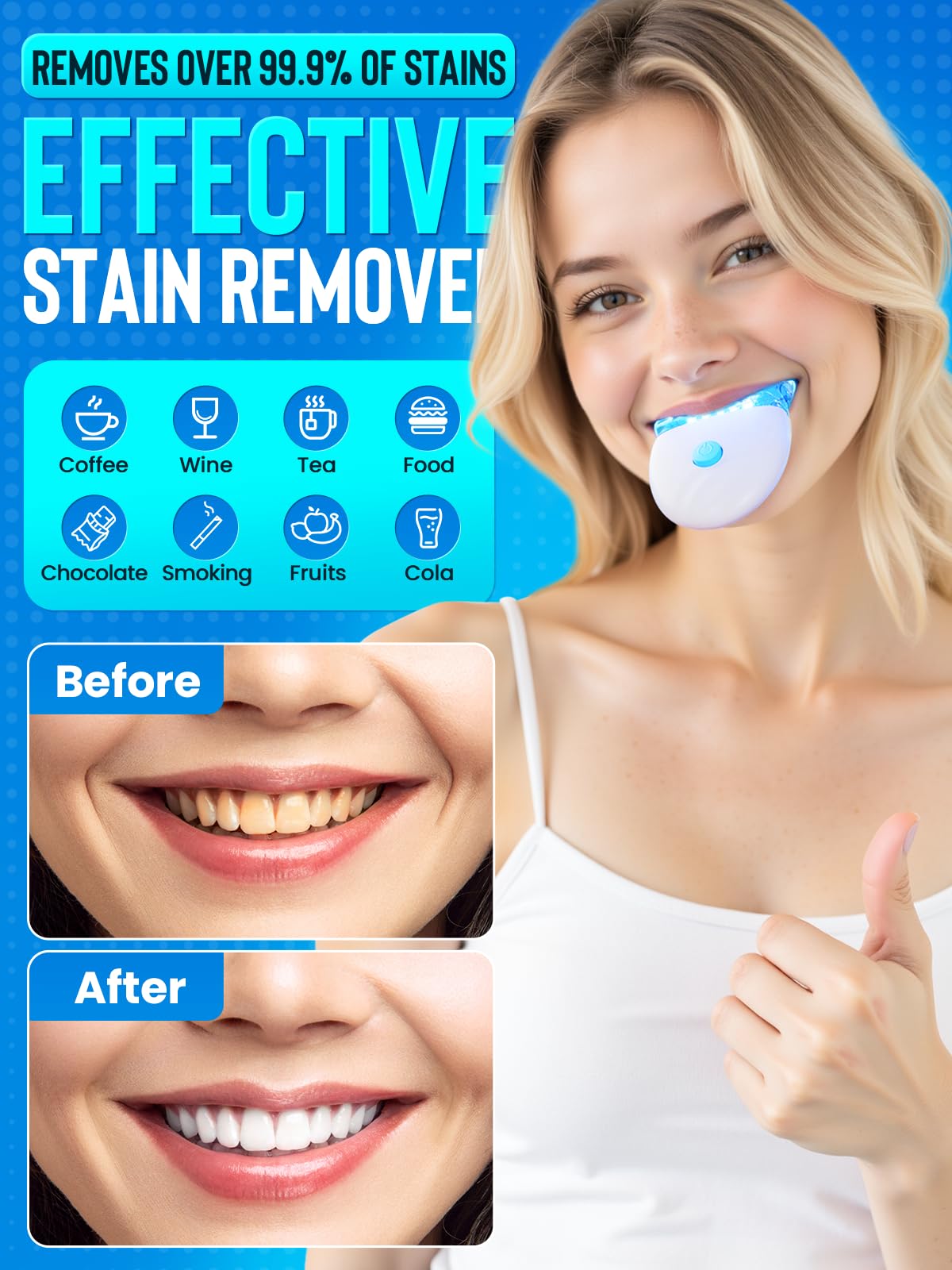 Nicwell stylo blanchiment dents-2 – outil compact pour un soin rapide