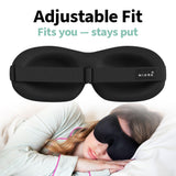 Nidra Masque Sommeil Contouré, coupes 3D, sans pression sur les yeux.