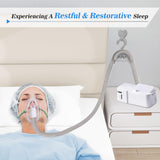 Support-tuyau CPAP par vis NIdreamCE pour fixation sécurisée.