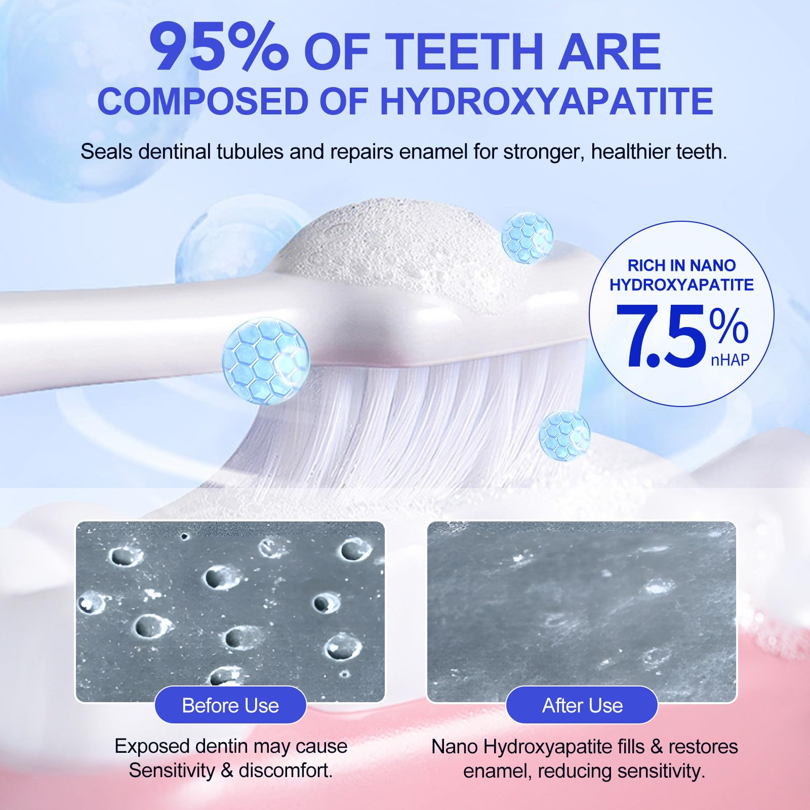 Dentifrice NIFEISHI menthe naturelle, haleine fraîche après le brossage