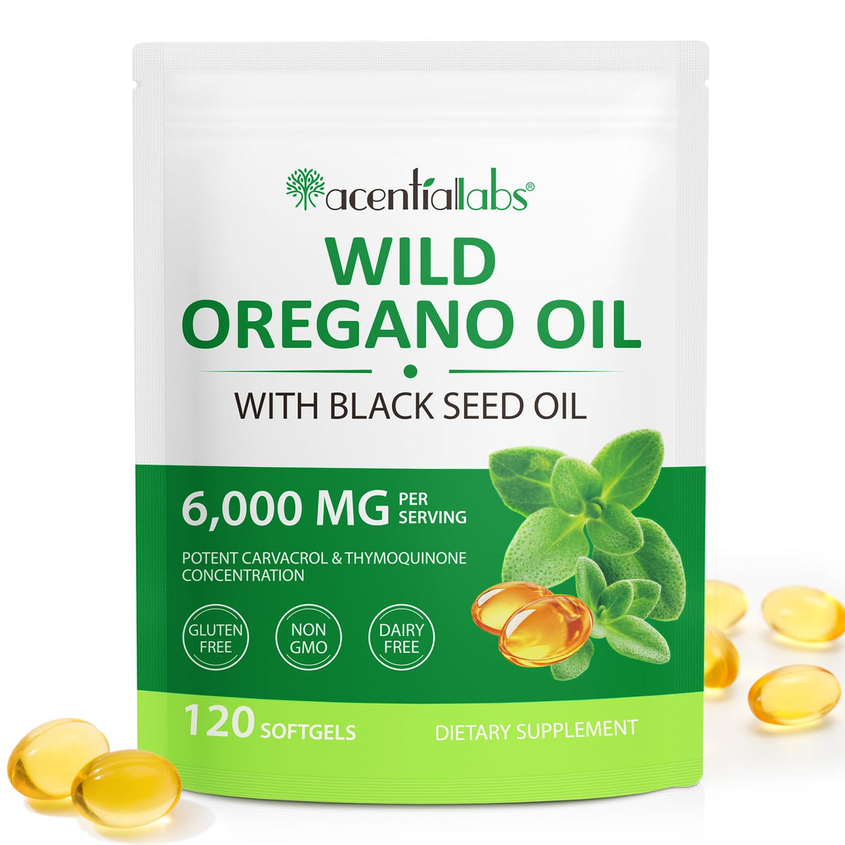 NIFEISHI Huile d'Origan, gelules molles, bouteille: format pratique pour la routine quotidienne
