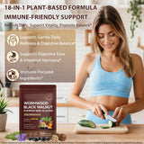 NIFEISHI mélange plantes 18 en 1 pour l'équilibre digestif quotidien.
