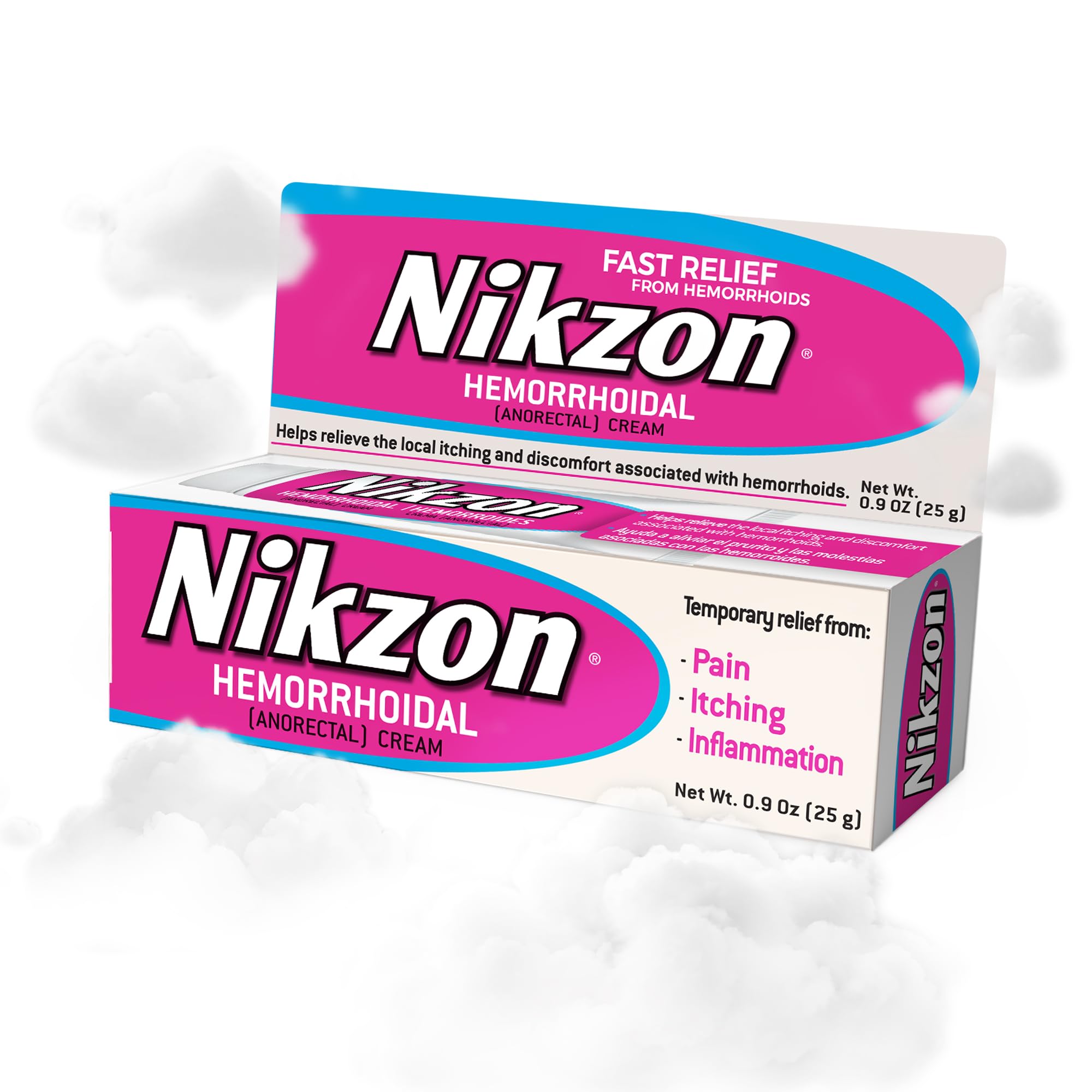 Nikzon Crème Hémorroïdes flacon — soulagement rapide et ciblé.