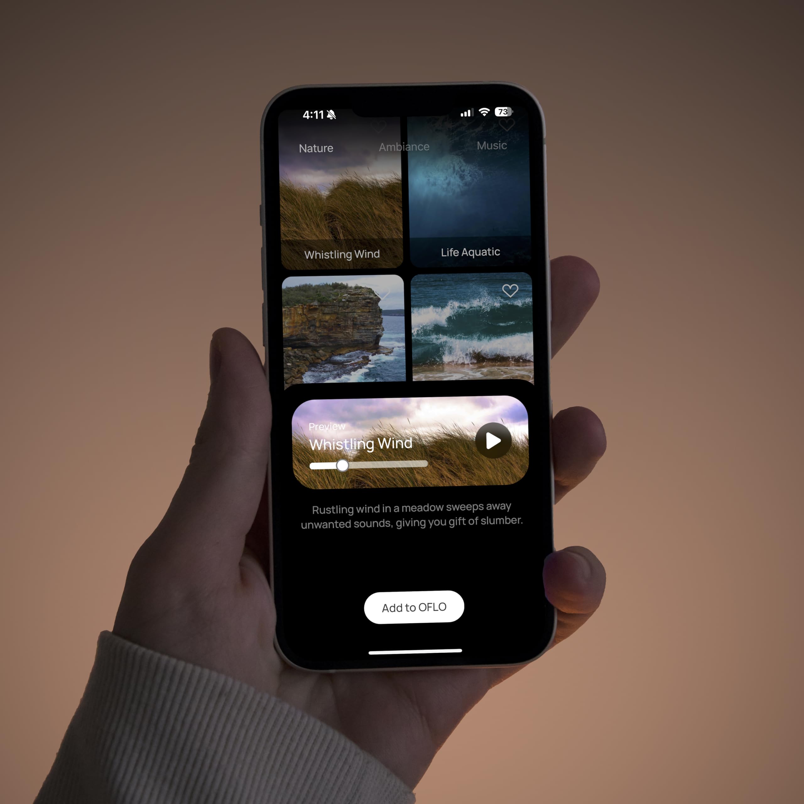 Nimba OFLO application Nimba pour configurer rapidement votre réveil.