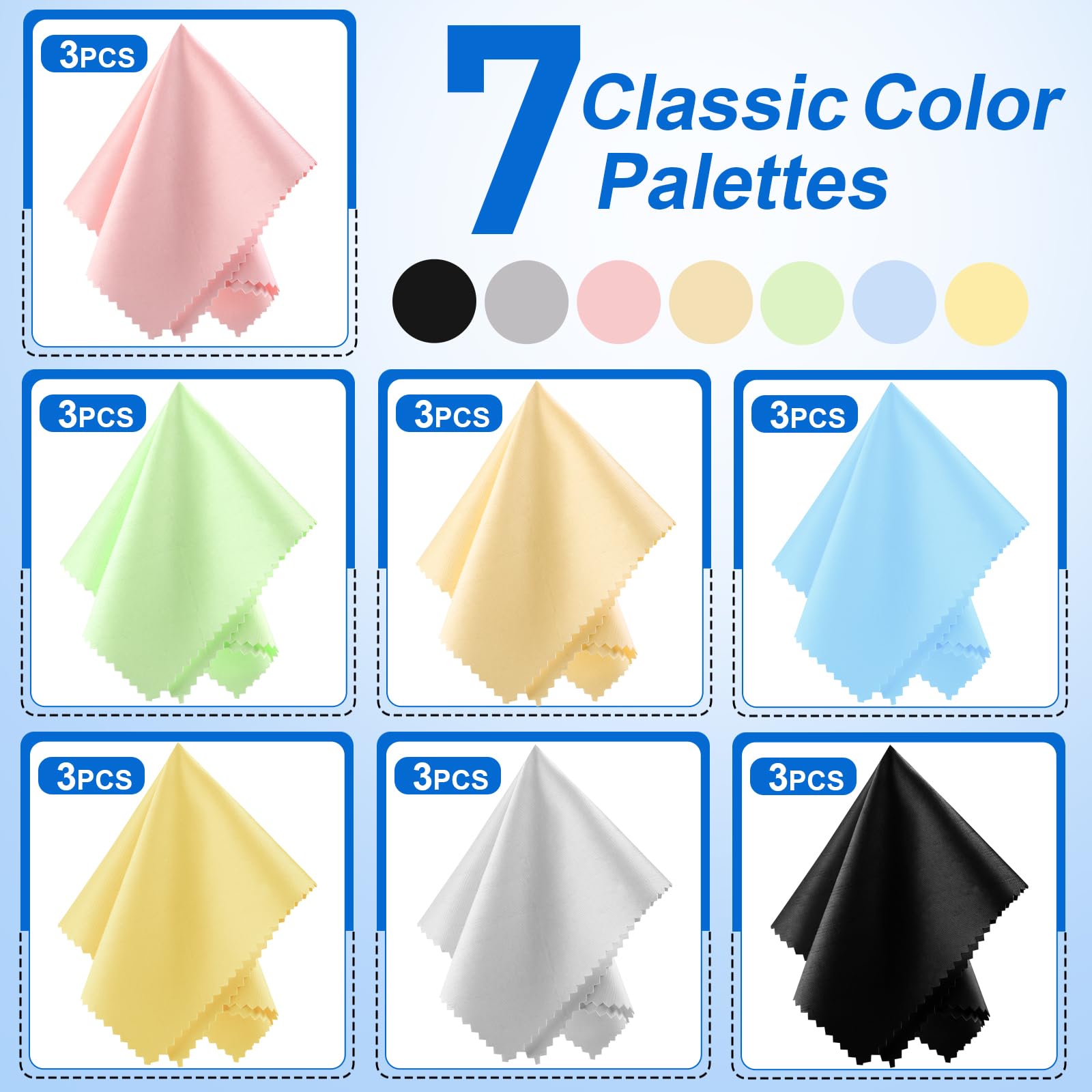 Chiffon Ninsula jaune 6x7 pour smartphones, absorbant sans traces.