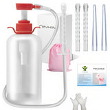 NINXIMI douchage vaginal 600 ml en bouteille réutilisable pour une routine d'hygiène pratique.
