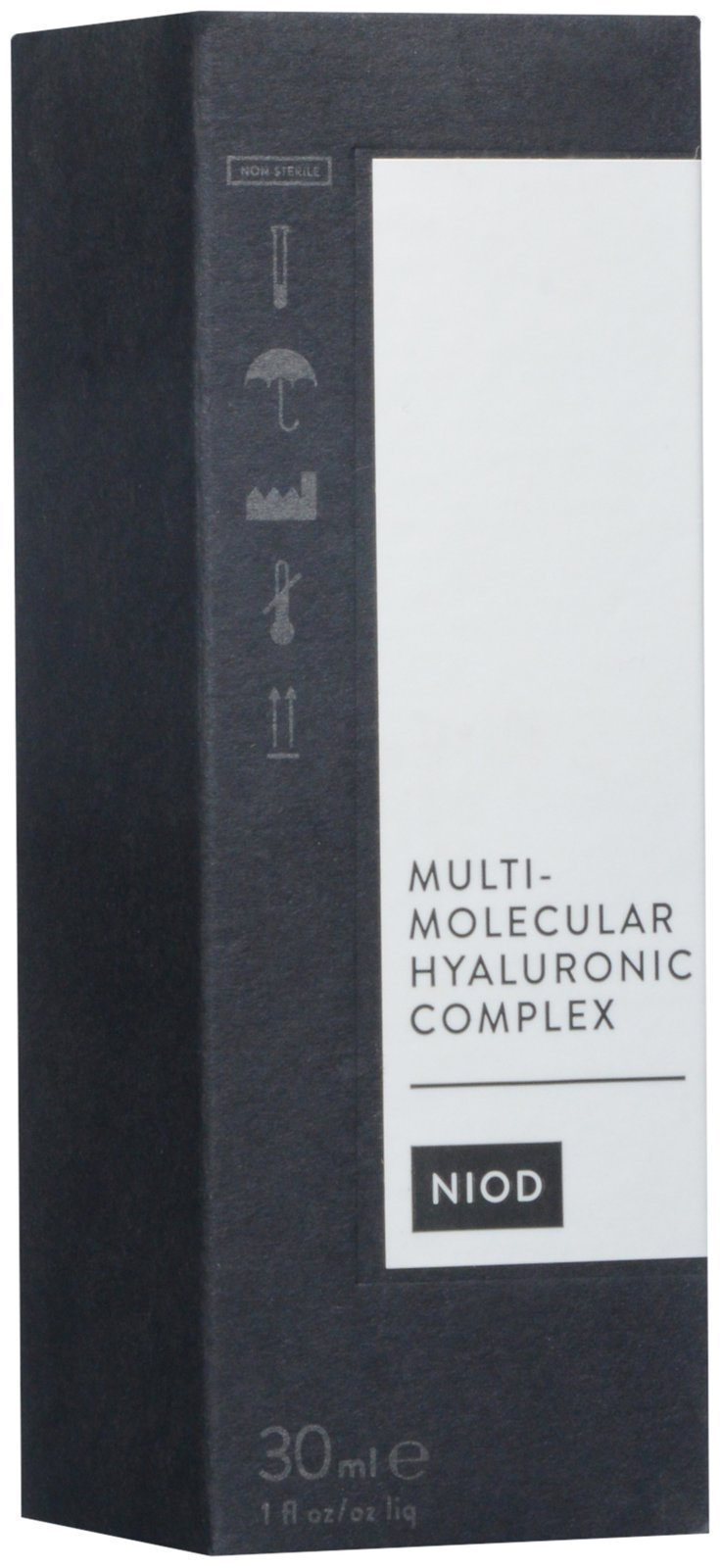 NIOD Multi-Molecular Hyaluronic Complex – application peau: absorption rapide et revitalisation.