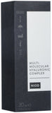 NIOD Multi-Molecular Hyaluronic Complex – application peau: absorption rapide et revitalisation.