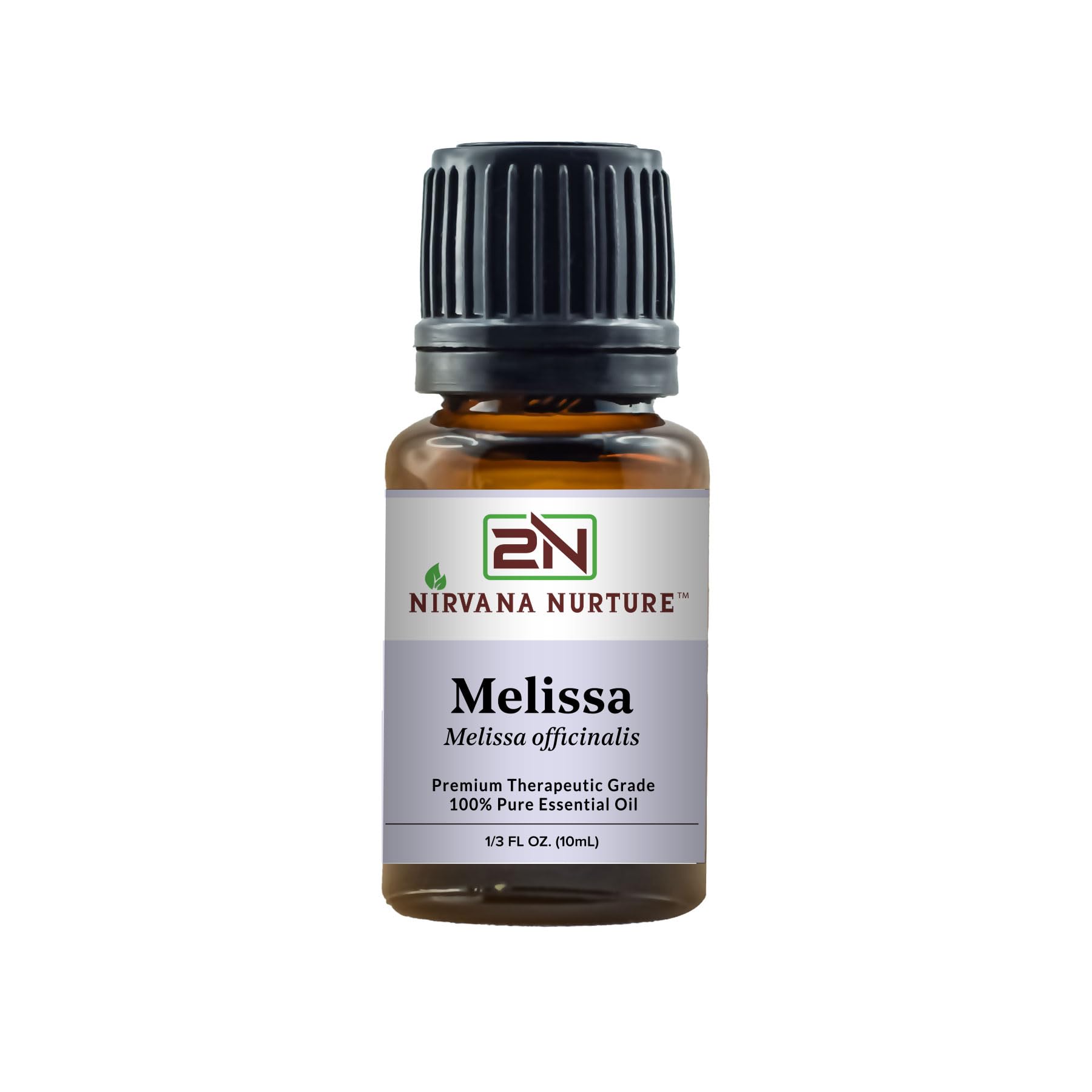 Melissa Nirvana Nurture: bouteille ambre 10ml pour diffusion, détente et bien-être.